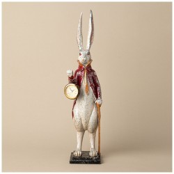 Фигурка с часами  "английская коллекция "кролик" 50см*13см Lefard (774-167)