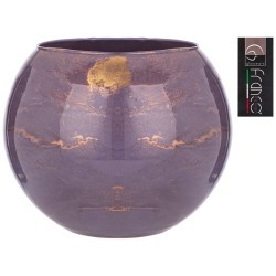 Ваза sfera "golden marble lavender" диаметр 20см FRANCO (316-1605-1)