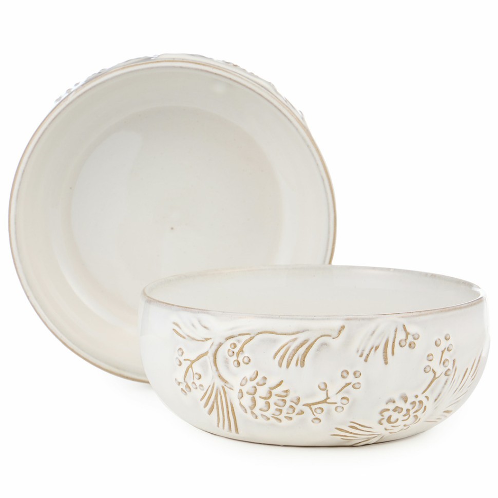 Набор салатников коллекция "pine cones", 2 шт. / 16,7*16,5*6,9 см, 1000 мл Bronco (230-518)