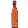 Бутылка 500мл стекло с крышкой КОРИЧНЕВЫЙ LR (28173-3)