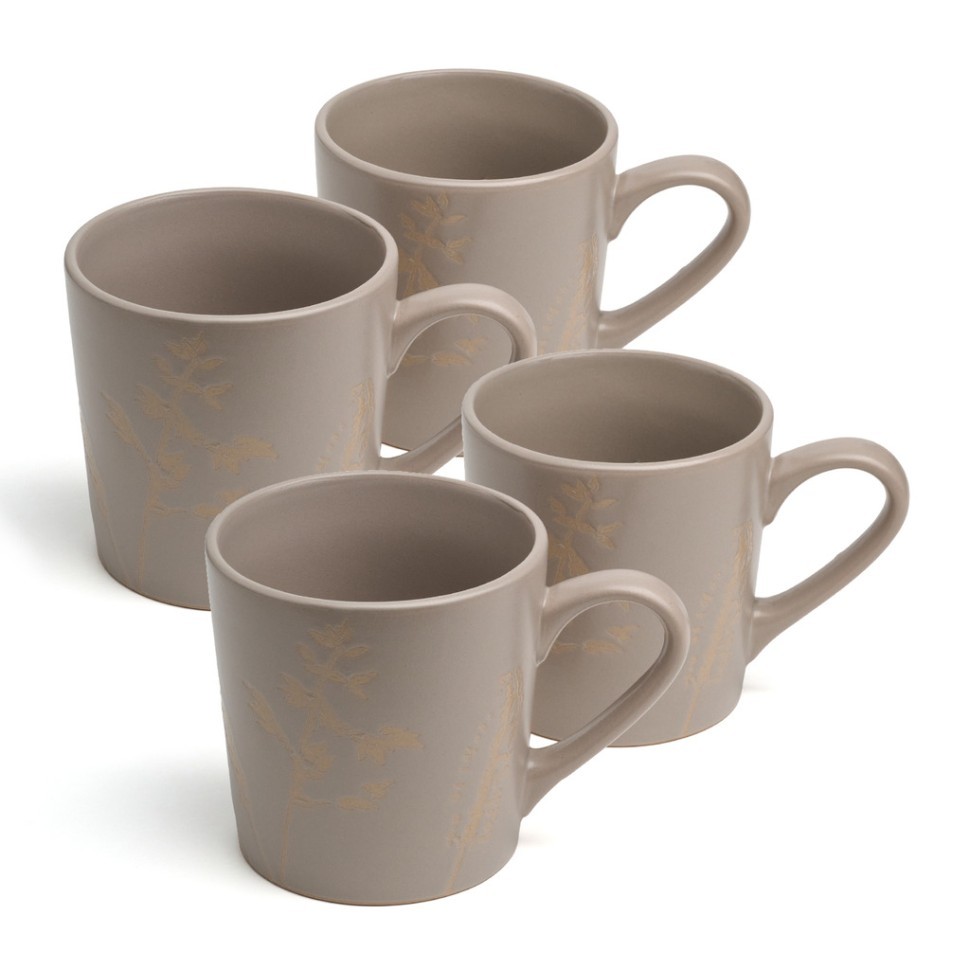 Набор кружек bronco "grasses" 4 шт. 400 мл Bronco (191-341-1)