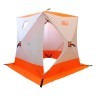 Зимняя палатка куб Следопыт 2,1*2,1 м Oxford 210D PU 1000 PF-TW-05/06 (белый/оранжевый) (55065)