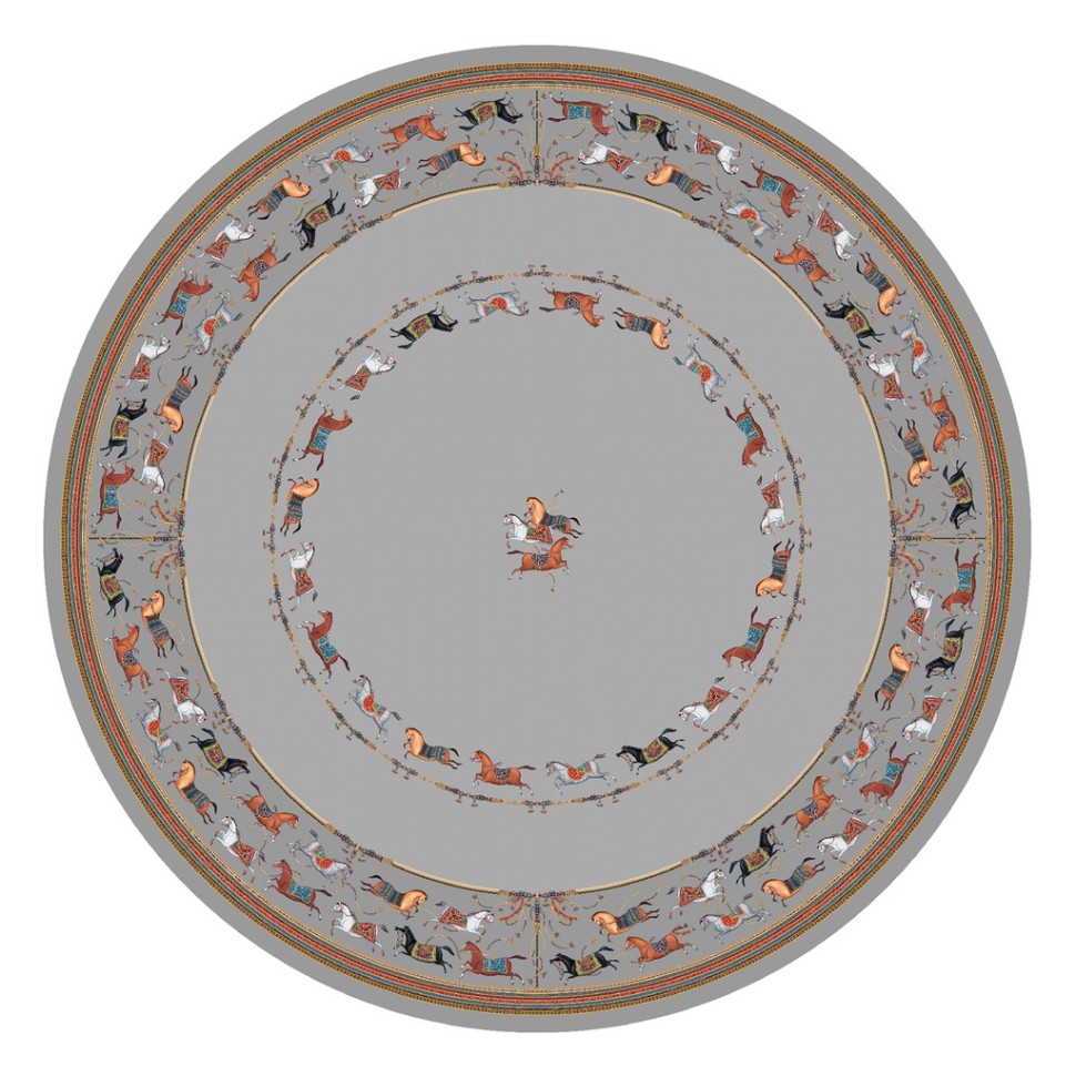 Скатерть круглая  "passage" ,d220см, 100% хлопок,твил c пропиткой, серый Lefard (850-761-26)