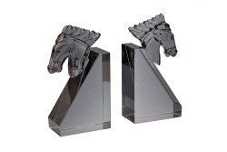 Держатели для книг "Кони" серые 2 шт., 11.5*6*21.5см. (TT-00016074)