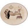 Блюдо овальное agness "парижские коты" 31,5*25,5*3 см Agness (358-1742)