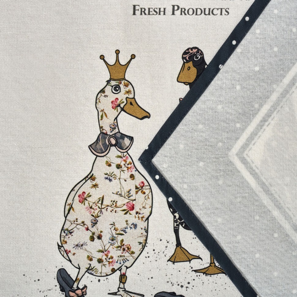 Дорожка на стол "family farm", 45х145см, синий, 100% хлопок,твил Lefard (850-742-31)