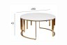 Стол журнальный мрам.стекло/золото d90*43см (TT-00011625)