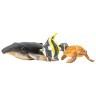Фигурки игрушки серии "Мир морских животных": Кит, морская черепаха, мавританский идол (набор из 3 фигурок животных) (ММ203-006)
