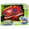 Тираннозавр (Тирекс) серии "Мир динозавров" - Игрушка на руку, парогенератор, красный (MM219-366)