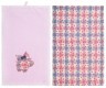 Набор полотенец из 2-х шт "нюша" ,50х30см, махра+рогожка жаккард розовый. 100% хлопок SANTALINO (850-453-82)