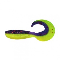 Твистер Yaman PRO Mermaid Tail, р.3 inch, цвет #26 - Violet Chartreuse (уп. 10 шт.) YP-MT3-26 (87954)