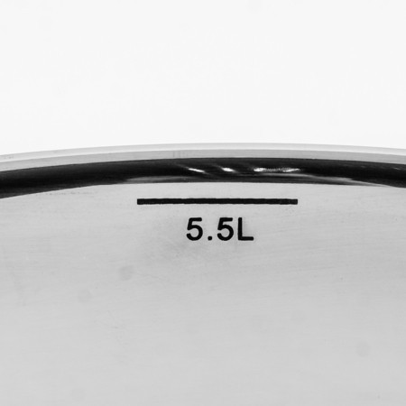 Кастрюля со стеклянной крышкой 24см, 5,6л нерж/сталь (2139-1)