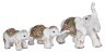 Набор фигурок-слонов белых из 3 шт." сострадание к близким" высота=27/11/13 см. Hong Kong (114-127) 