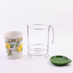 Подставка д/стол/прибор 3пр Лимонный праздник доломит LR (60176) Подставка д/стол/прибор 3пр Лимонный праздник доломит LR (60176)