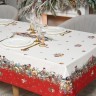 Скатерть "морозко.снегири" 140х300см ,красный, 100% хлопок,твил пропитка Lefard (850-745-25)