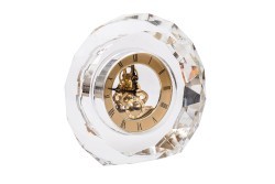 Часы настольные круглые, 16*6*14.5 см. цвет золото (TT-00016075)