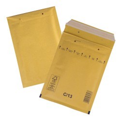Пакеты почтовые с прослойкой из пузырч. пленки крафт-бумага отрывная полоса 100 шт 128310 (1) (65237)