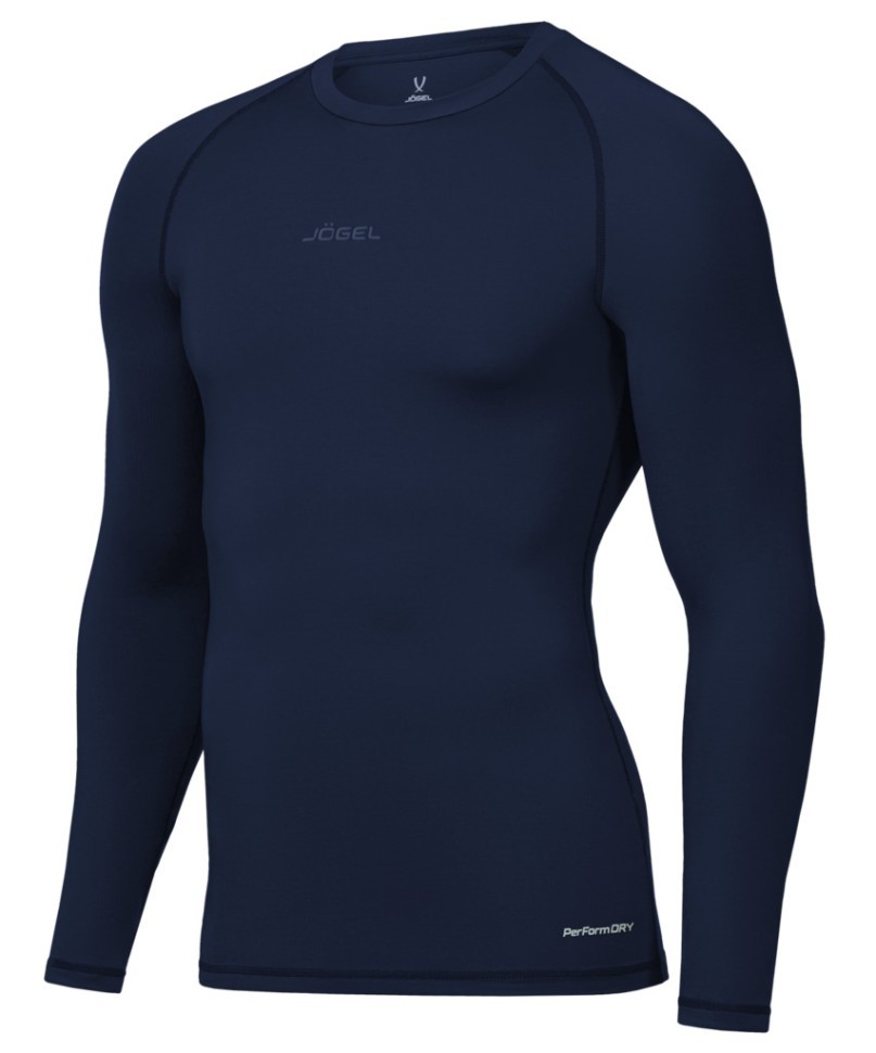 Футболка компрессионная с длинным рукавом JÖGEL PerFormDRY Baselayer Tee LS 2, темно-синий (2117467)