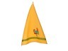 Вафельное полотенце 50*70см "курочка" 100% хлопок, жёлтое с вышивкой" SANTALINO (850-532-71)