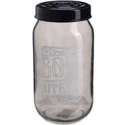 Банка для сыпучих 1 л. черная Mayer&Boch (80763)