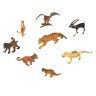 Набор фигурок животных серии "Мир диких животных": сокол, сурикат, норка, обезьяна, ящерица, антилопа, 2 леопарда (набор из 8 фигурок) (MM211-258)