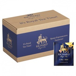 Чай RICHARD Lord Grey черный с бергамотом 200 пакетиков в конвертах по 2 г 100184 622180 (1) (96087)