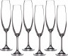 Набор бокалов для шампанского из 6 шт. "barbara/milvus" 250 мл высота=26 см (кор=8набор.) CRYSTALITE (669-076)