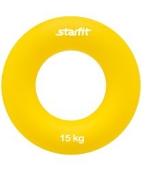 Эспандер кистевой ES-404 Кольцо, диаметр 8,8 см, 15 кг, жёлтый (625515)