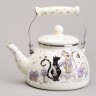 Чайник agness эмалированный серия "lavender cats", 2,6 л Agness (943-073)