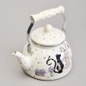 Чайник agness эмалированный серия "lavender cats", 2,6 л Agness (943-073)