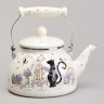 Чайник agness эмалированный серия "lavender cats", 2,6 л Agness (943-073)