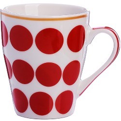 Кружка 340мл Горох Red LR (9-31232-4)