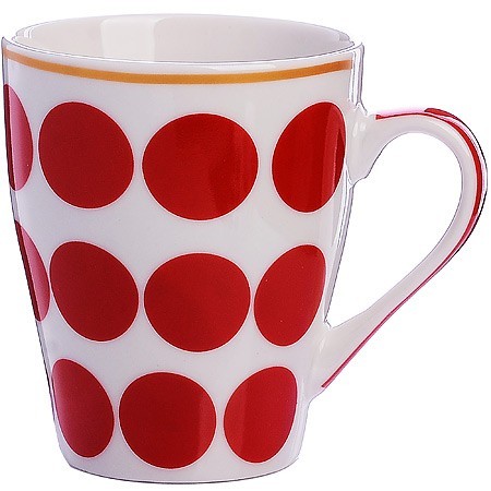 Кружка 340мл Горох Red LR (9-31232-4)
