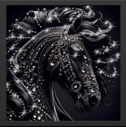 Картина Ночная грация с кристаллами Swarovski (2453)