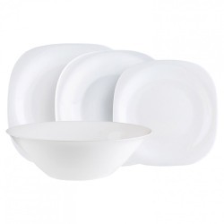 набор посуды столовый 19 предметов белое стекло Carine LUMINARC N2185 605670 (1) (91408)