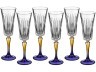 Набор бокалов для шампанского из 6 шт. "джипси" 210 мл. высота=24 см. RCR (305-590)