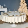 Скатерть  d220 cm круглая, "феерия. золото", цвет: бежевый, tm lefard, полиэстер 100% Lefard (986-003-26)