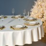 Скатерть  d220 cm круглая, "феерия. золото", цвет: бежевый, tm lefard, полиэстер 100% Lefard (986-003-26)