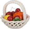 Изделие декоративное "корзина с фруктами" высота=14 см.диаметр=14 см. ORGIA (335-284)