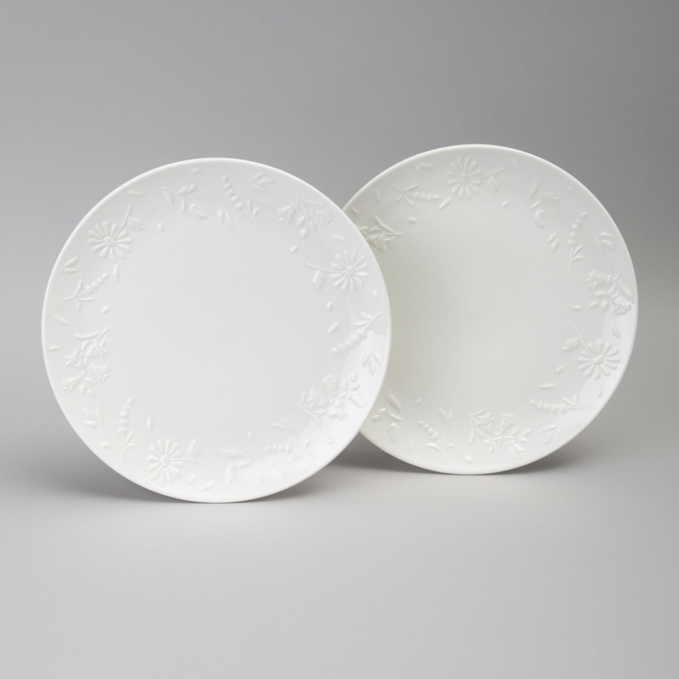 Набор тарелок обеденных lefard "flowers story" 2 шт. 25,5*2,5 см Lefard (474-265)