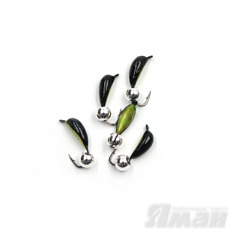 Мормышка вольфрамрам безнасадочная Яман Малек №3, d-3 мм, L-8 мм, 0,60 г (5 шт.) Я-МР1518 (60497)