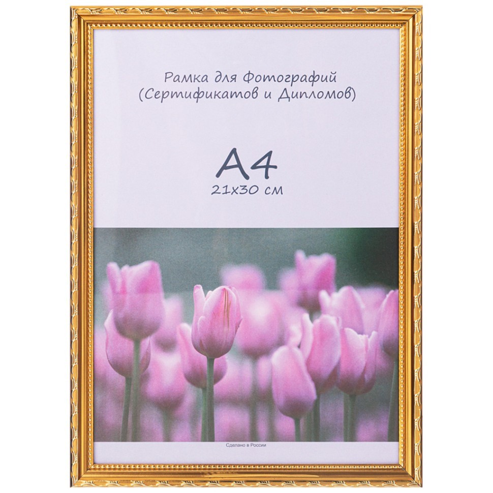 Фоторамка 21х30 см цвет: золото Lefard (541-895)