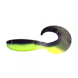 Твистер Yaman PRO Mermaid Tail, р.3 inch, цв. 32 - Black Red Flake/Chartreuse, 10 шт  YP-MT3-32 (87956)