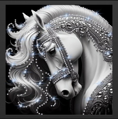 Картина Безмолвная роскошь с кристаллами Swarovski (2438)