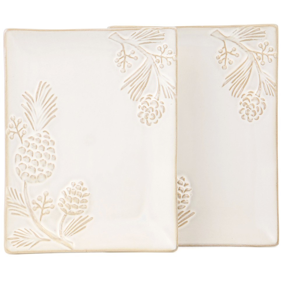 Набор блюд сервировочных коллекция "pine cones", 2 шт. / 20,2*16*2 см Bronco (230-515)