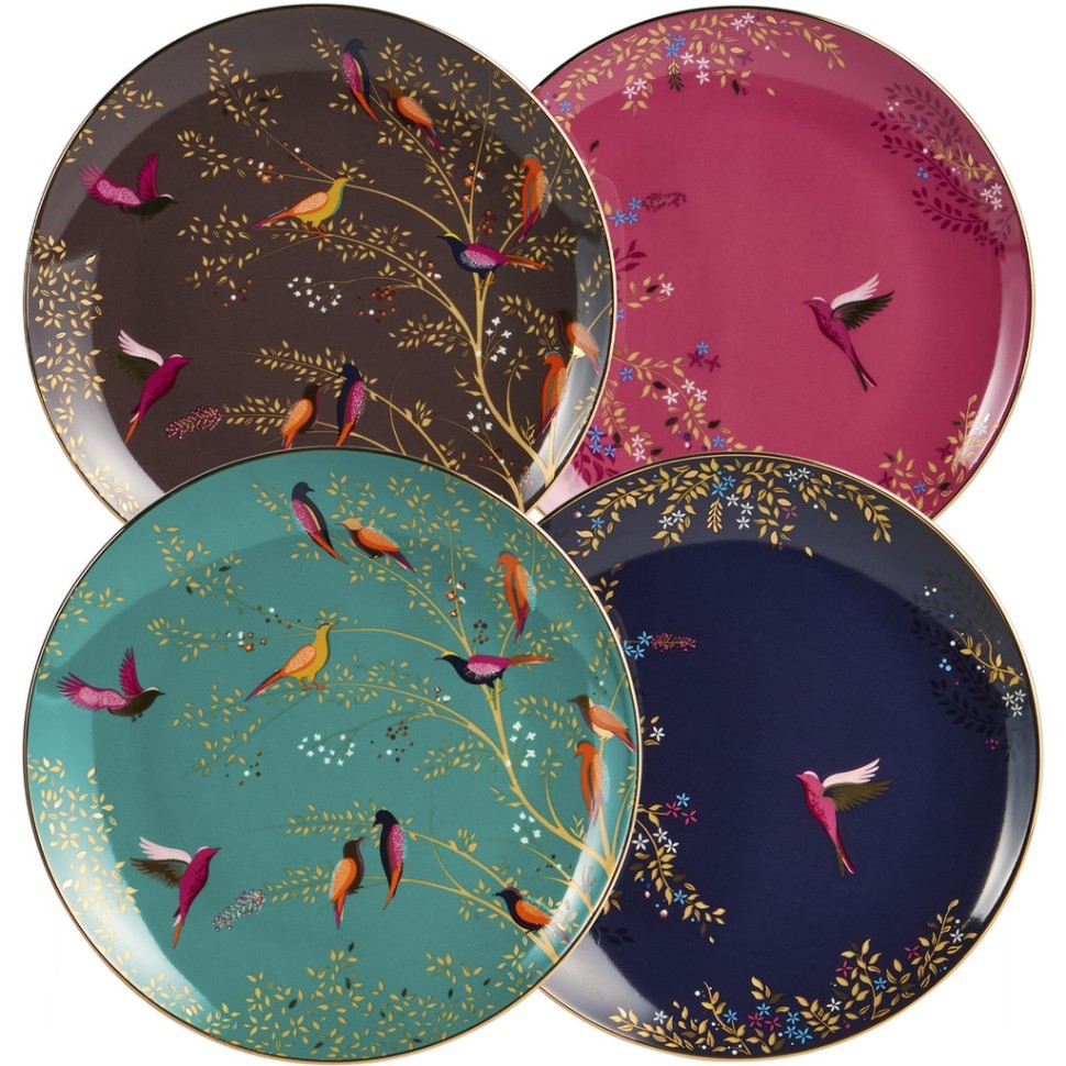 Набор тарелок закусочных lefard "golden birds" 4 шт. 20*2 см Lefard (419-152)