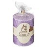 Свеча ароматическая стеариновая столбик  lavender диаметр 6 см высота 8,5 см Adpal (348-792)