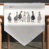Дорожка на стол "family farm", 45х145см, серый, кайма 100% хлопок,твил Lefard (850-750-33)