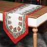 Дорожка на стол "щелкунчик", 45х145см, красный, круговой 100% хлопок,твил Lefard (850-762-34)