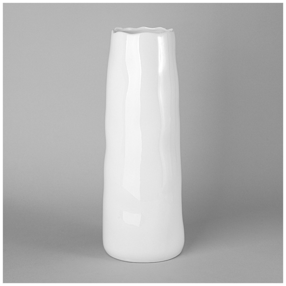 Ваза 13.6*13.9*37.5см цвет: белый Lefard (374-145)